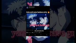 Yuno and asta badass entry 🔥 shorts viralshorts viral comdey asta yuno funnyshorts funny [upl. by Plath]