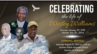 Funeral Service Wesley Williams [upl. by Swamy]