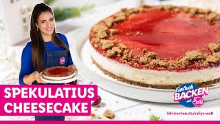 Spekulatius trifft Käsekuchen  No Bake Spekulatius Cheesecake [upl. by Narot]