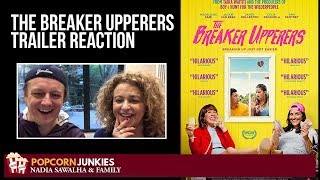 The Breaker Upperers Netflix Movie Trailer  Nadia Sawalha amp Family Reaction [upl. by Enyrehtak]