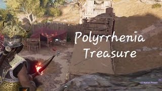 Assassins Creed Odyssey  Polyrrhenia Military Camp  Loot treasure  Burn War supplies [upl. by Atinob252]