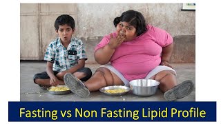 Fasting vs Non Fasting Lipid Profile  English [upl. by Esiuol475]