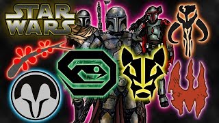 Different Mandalorian Clans Canon  Star Wars Explained [upl. by Refotsirc]