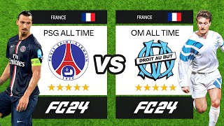 PSG All Time vs OM All Time sur FC 24 [upl. by Delahk]