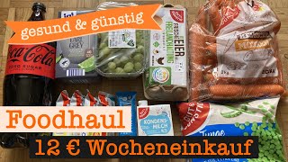 Wocheneinkauf gesund amp günstig mit Cashback 12 €  Food Haul mit Food Diary 1 Person [upl. by Haldas]