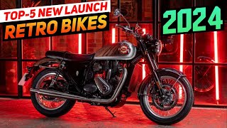 Upcoming Retro Bikes in india 2024🔥🤩Top 5 New Retro Bike Confirmed Launch in India  Retro Bikes [upl. by Pierro]