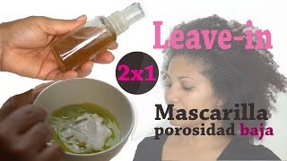 Mascarilla porosidad baja para hidratar el cabello – acondicionador casero para el cabello rizado [upl. by Adore963]