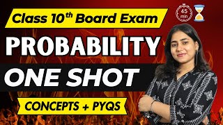 One Shot Series  Chapter 5 Probability  Class 10 Algebra  Board Exam  Maharashtra board [upl. by Shiverick]