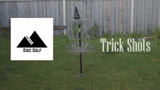 Backyard Disc Golf Trick Shots v1 [upl. by Ynnal170]