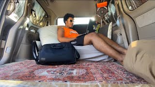 Simple No Build Minivan Conversion Tour  Full Time Nomad living in a Toyota Sienna [upl. by Rowena]