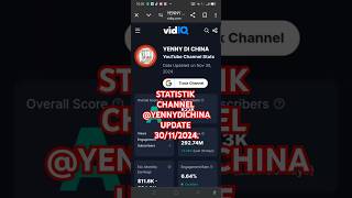 STATISTIK CHANNEL YENNYDICHINA DATA UPDATE 30112024 shorts short [upl. by Bravin444]