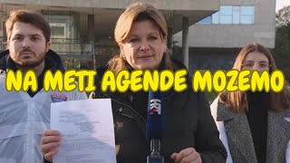 Karolina Vidović Krišto Možemo sprječava skupljanje potpisa za kandidaturu [upl. by Darcie863]