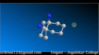 Rotation of cisDecalin along Xaxis and Yaxis [upl. by Elrae]