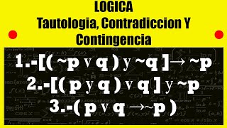 Aprende a resolver la Tautología Contradicción Y Contingencia [upl. by Wise]