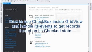 CheckBox inside GridView for Select  Deselect All in ASPNET Webform [upl. by Dempster]