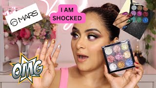 MARS GLITTER PALETTE  I AM SO SHOCKED   NON SPONSORED  MAKEUP REVIEW [upl. by Eilah]