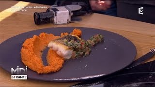 Recette  Bar de ligne vanillé purée de patate douce [upl. by Aicenad]