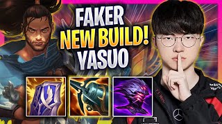 FAKER TRIES NEW YASUO BUILD  T1 Faker Plays Yasuo MID vs Corki  Season 2024 [upl. by Laspisa]