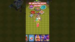 Royal Champion Vs All Heroes together  Clash of Clans  shorts coc shortsfeed [upl. by Zebedee863]