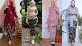 Model Baju Kebaya Brokat Modern Terbaru [upl. by Ssilem]