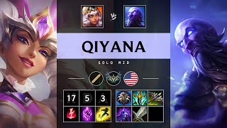 Qiyana Mid vs Ryze Legendary  NA Challenger Patch 1424 [upl. by Dlarej349]