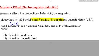 P3019S Topic 32 Generator Effect [upl. by Ennayoj697]