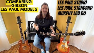 Comparison Between A Gibson Les Paul Studio Les Paul 60s Standard and a Murphy Lab R0 [upl. by Anehc102]