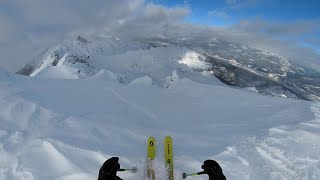 Kicking Horse BC Backcountry Chute on Jan 21 2022 [upl. by Cesya826]