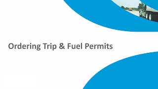 Ordering a Trip or Fuel Permit from Comdata Permit Services [upl. by Buford]