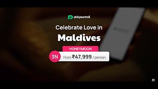 Celebrate Love in Maldives ❤️  Honeymoon Deals 😍  Pickyourtrail 💚 maldives [upl. by Ococ578]