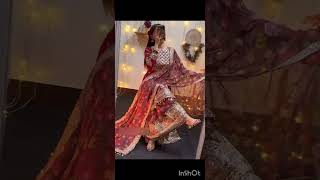 Beautiful sharara set Wedding dress  from Meshoo  🥰🥰🥰🥰🥰🥰 [upl. by Atiana]