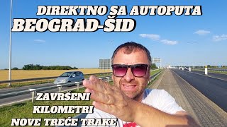 Beograd Autoput prema Šidu novi asfalt od Autokomerca do Dobanovačke petlje direktno sa terena [upl. by Denice]