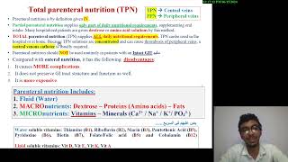 2 Hospital Pharmacy Crash Course Total Parenteral Nutrition in Adults  In Neonates بالعربي [upl. by Damian]