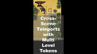 TUTORIAL Setting Up CrossScene Teleports with the Multilevel Tokens Module in Foundry VTT shorts [upl. by Seroled]