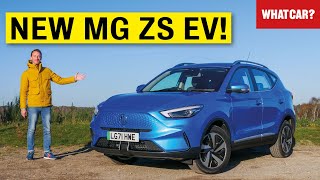 NEW MG ZS EV review – another electric BARGAIN  What Car [upl. by Rudolfo43]