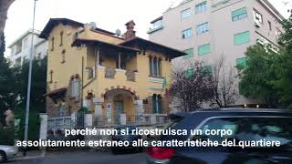 17102017 il quartiere Coppedè e il villino abbattuto [upl. by Anuahsal]