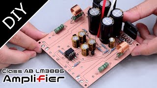 【DIY】Making an Audio Amplifier  LM3886 [upl. by Charlie467]