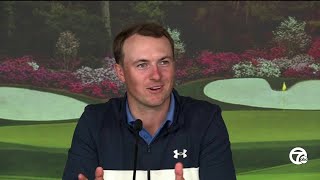 Jordan Spieth raves about Matsuyamas Masters Champions Dinner menu [upl. by Jolene190]