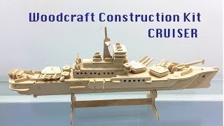 DIY Miniature CRUISER  Woodcraft Construction Kit [upl. by Aznola735]