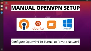 Manual Lab Setup For OpenVPN Server amp Tunnel Two Clients  Linux amp Windows  To Reach Web Server [upl. by Sefton]