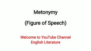 Metonymy  Literary Term  Explained in Urdu Hindi [upl. by Borden32]