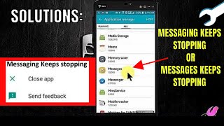 How To Fix Messaging Keeps Stopping Error AndroidSamsung  Messages Keeps Stopping [upl. by Paddie]