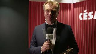 Cesar 2024  Honorary Cesar Christopher Nolan press room interview [upl. by Hildagard731]