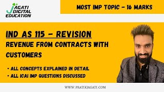 Ind As 115 Revision  In Detailed with Questions  Revenue from Contracts with Customers  CA Final [upl. by Mani370]