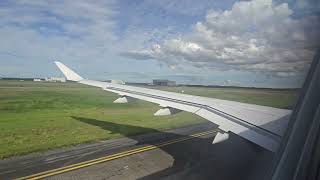 QantasLink Airbus A220 VHX4A takeoff Brisbane Airport [upl. by Janey]