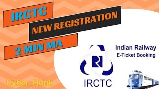 IRCTC New Registration 2 Min  IRCTC Register [upl. by Aimat]