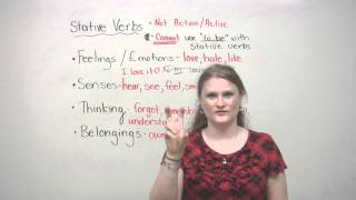 English Grammar  Stative Verbs [upl. by Aihsatal]