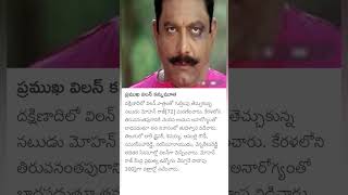 Actor Mohan Raj passed away [upl. by Etana725]