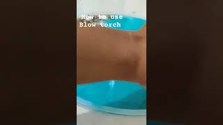 how to use blow torch resin resinart shorts [upl. by Alorac]