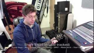 Shure SM57 vs Audio Technica ATM650 with Mesa Boogie Mark V [upl. by Cello]